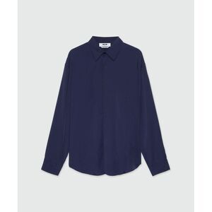 MSGM Blue Viscose Men's Blouse